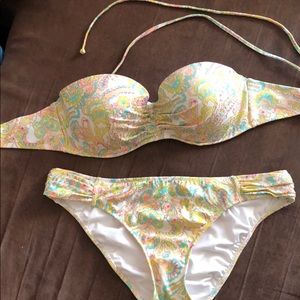 Bandeau Bikini with detachable straps